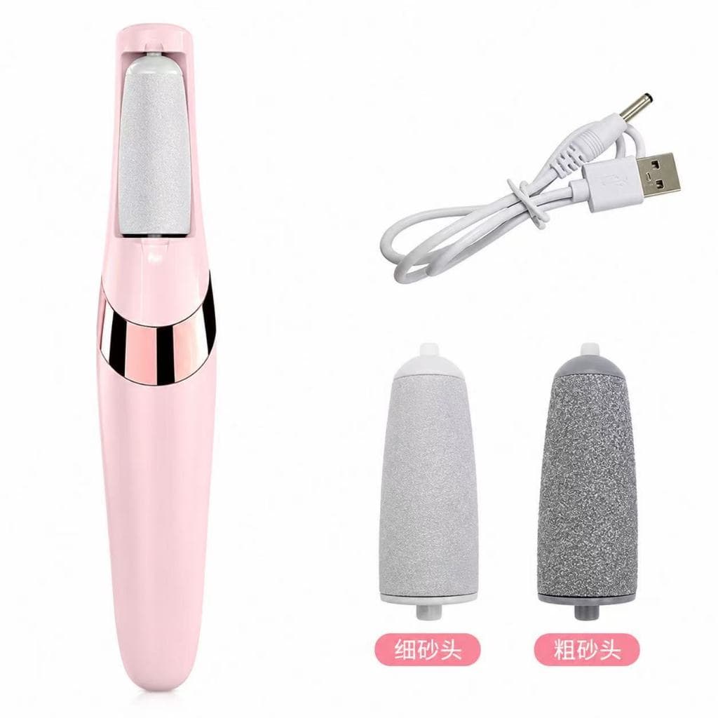 Lixador de Pé Elétrico - Esfoliador Tira Calos Pedicure Portátil Lixa Elimina Calo Portátil Usb Pilha