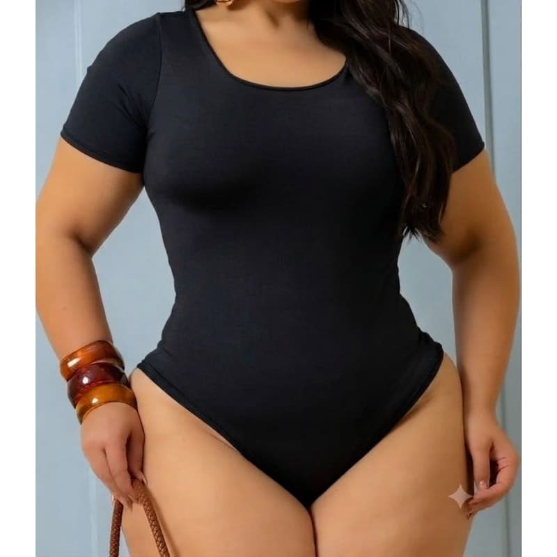 BLUSA BODY FEMININA TAMANHO GRANDE GG PLUS SIZE GOLA QUADRADA MODA