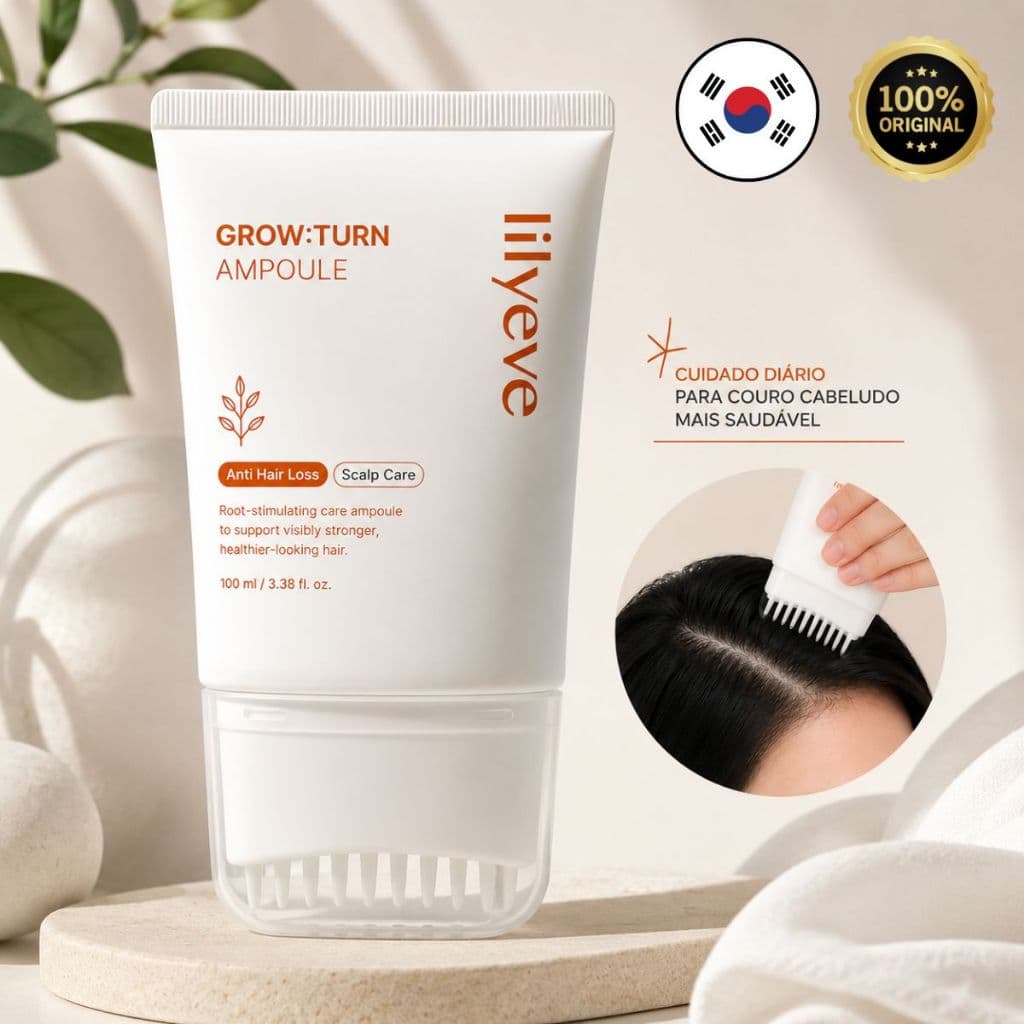 Sérum Crescimento Capilar Coreano Lilyeve Ampoule Grow Turn Original 100ml Com Aplicador 38 Pontas