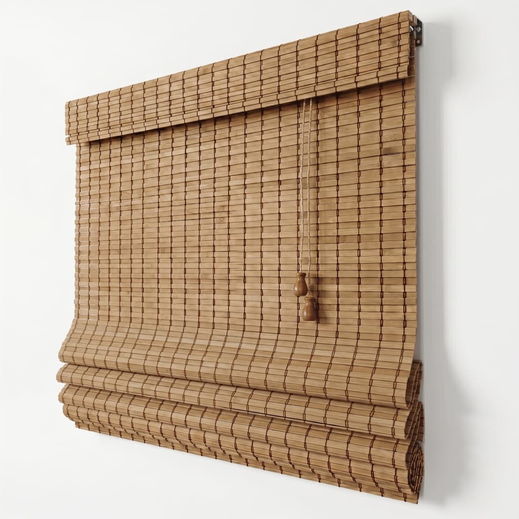 Persiana Romana Bambu Natural | Premium - Pronta para Instalar - Sala - Quarto - Cozinha