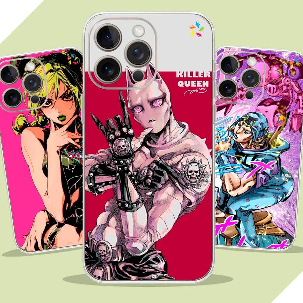 Capa Capinha personalizada Anti-Impacto - Coleção JoJo Bizarre Adventure - Para Todos Modelos de Celular