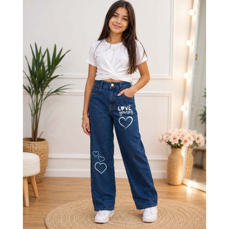 calça jeans infantil e juvenil