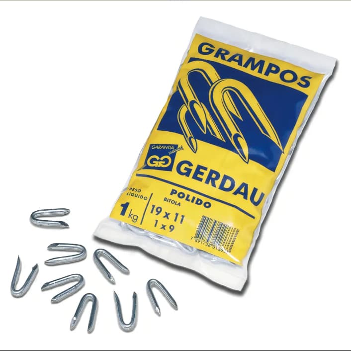 Grampo Aço Galvanizado 1kg 19 X 11 Para Cerca