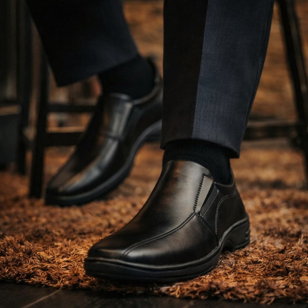 Sapato Masculino Casual Oxford Confort Elegante Fino Macio Sapato Social Masculino  Estilo Confortável