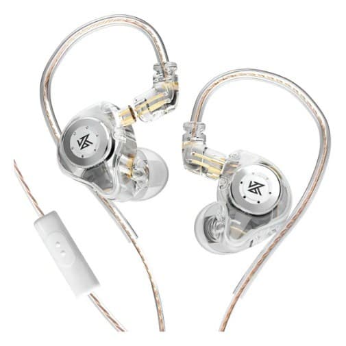 Fone De Ouvido Kz Edx Pro Sem Microfone Retorno De Palco Cor Cristal