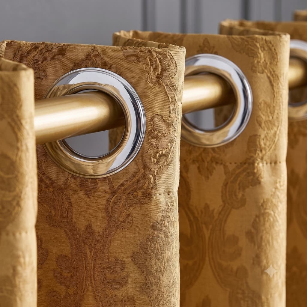 Cortina Jacquard de 2 a 6 Metros de Largura Sala, Quarto, Escritório