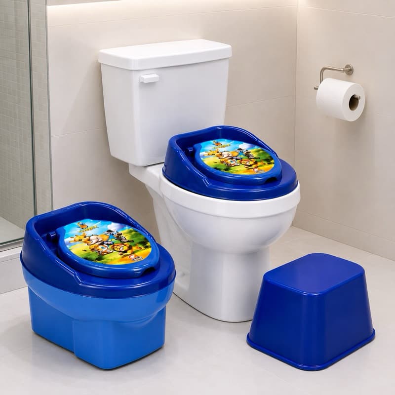 Penico Infantil Educativo 3 em 1 Troninho Sanitário Menino Menina