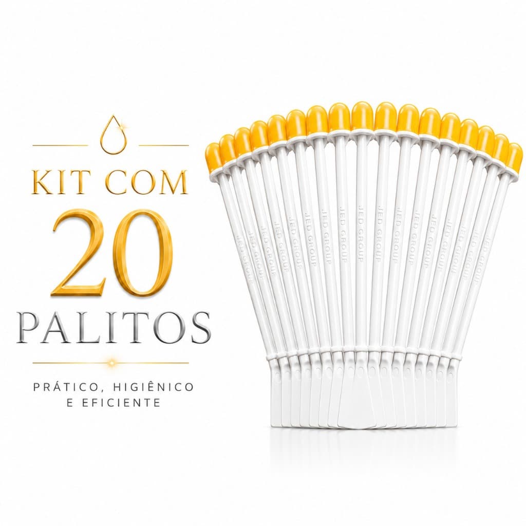 Kit 20 Palitos Com Cera Para Depilação de Nariz E Orelha Cera Premium Aquecimento Fácil Pronto Uso - Envio Expresso