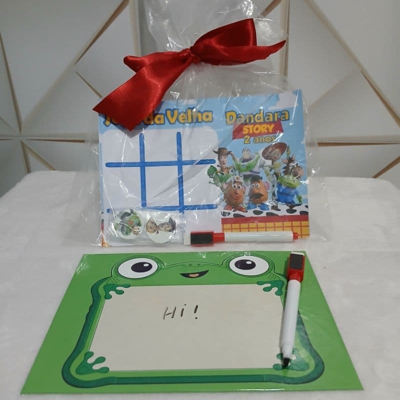 Jogo da Velha Personalizado Toy Story - Lousa Magica LilyPad Toy Story - Lembrancinhas Toy Story