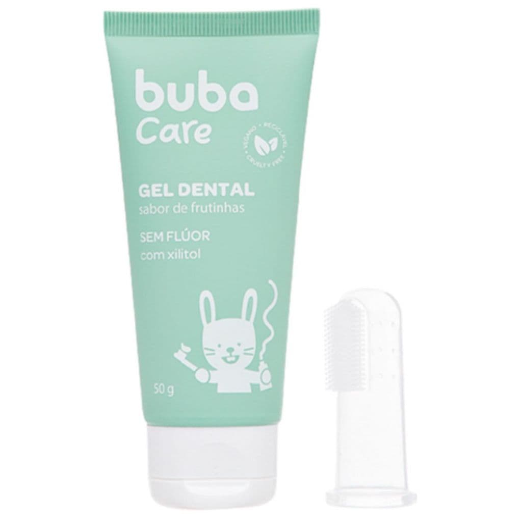 Gel Dental Infantil Sem Flúor Com Escova Massageadora