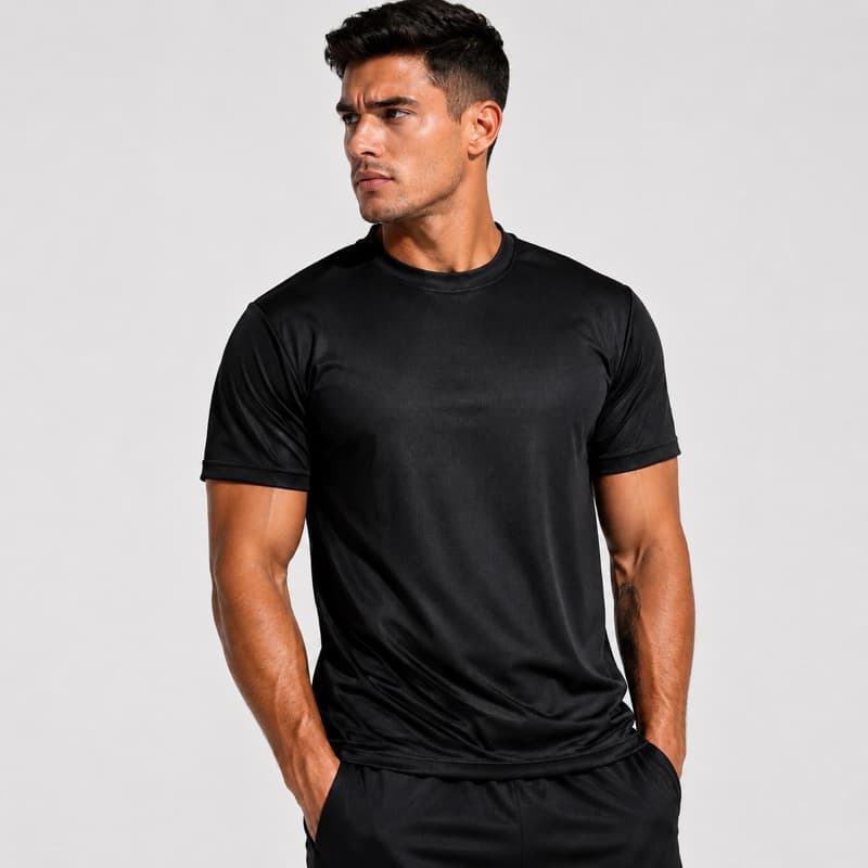 Camiseta Masculina Dry Fit Básica Poliéster Academia Treino