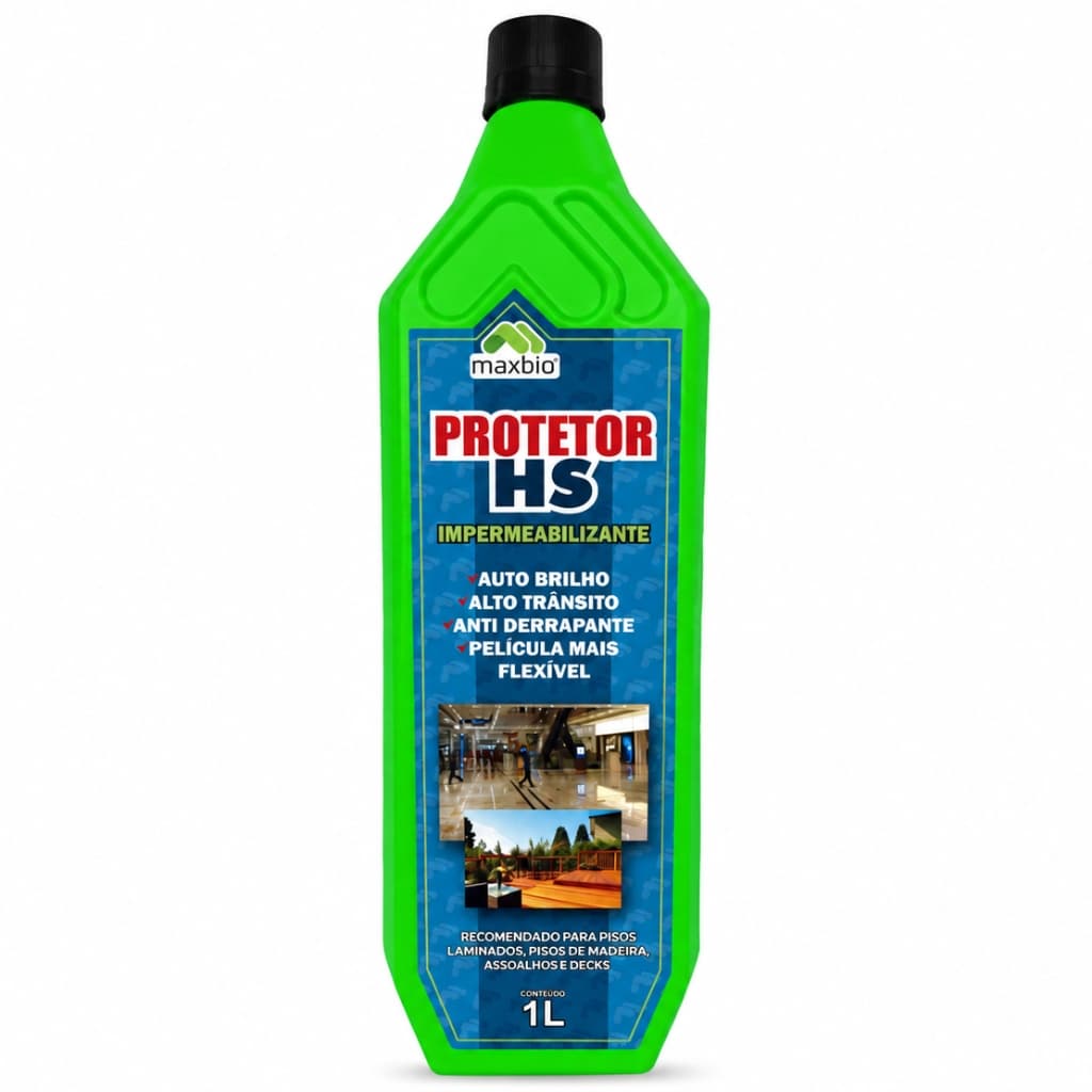 Protetor Hs Impermeabilizante Maxbio Proteção Para Pisos Cera Antiderrapante Brilho