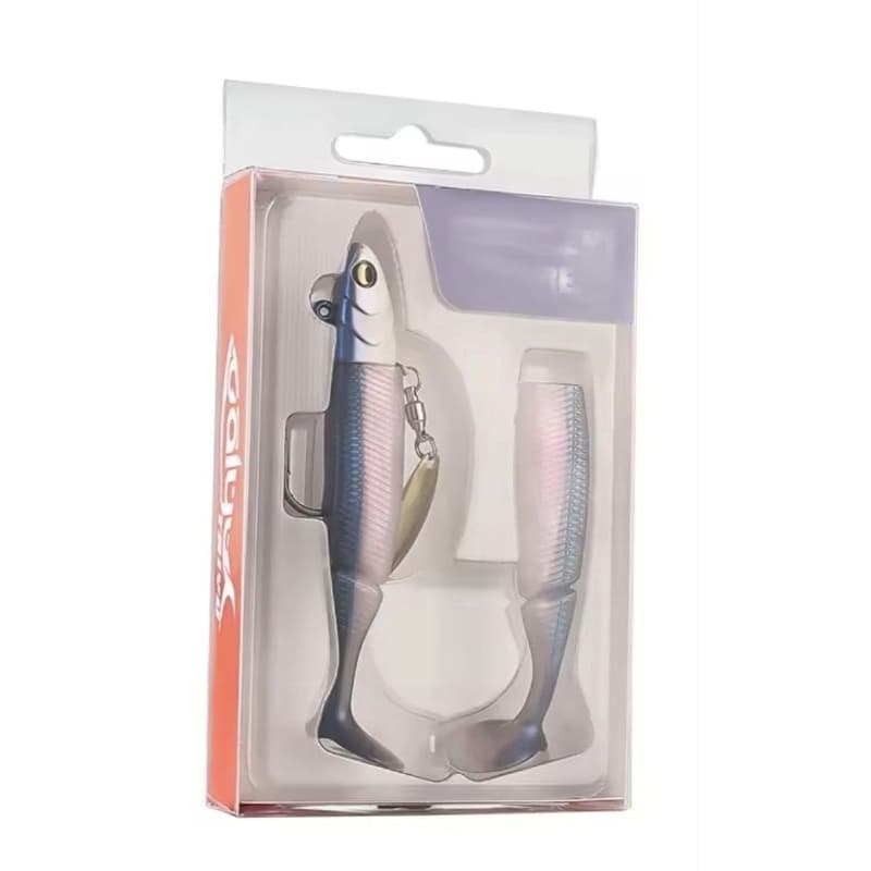 Isca artificial de silicone , pesca de peixes predatórios ,isca wobbler metal spiner colher ,peso 20gr