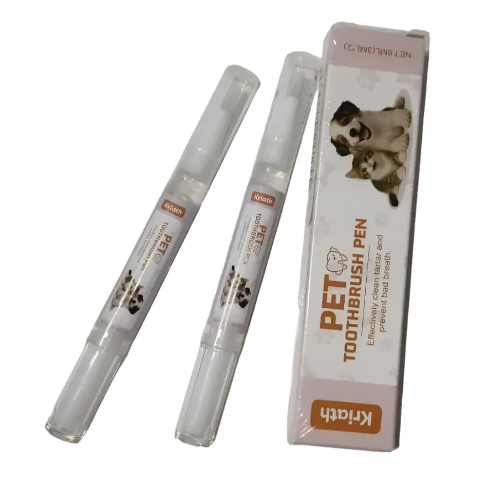Caneta Clareadora Cuidados de Dentes Pet Cães e Gatos com 2 unidades