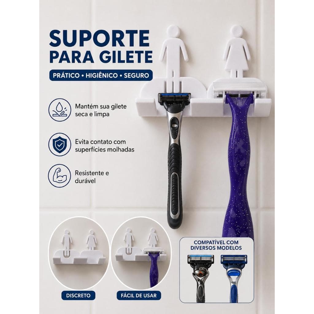 Suporte para Gillette Masculino +Feminino