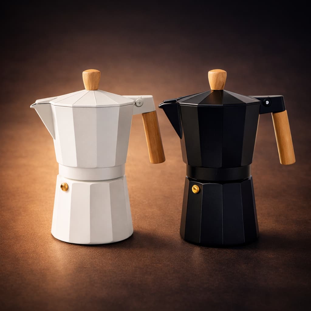 Cafeteira Italiana 300ml Alumínio Sortida Preparação Rápida Café serve Tradicional 6 Xícaras
