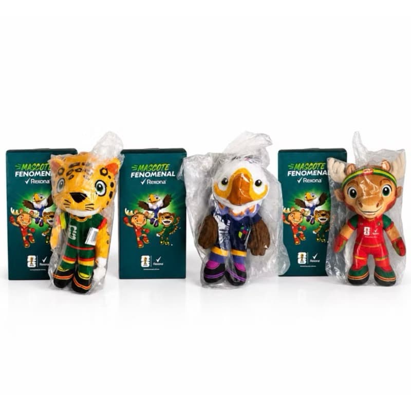 Mascotes Copa Rexona Zayu Clutch Maple Lacrados