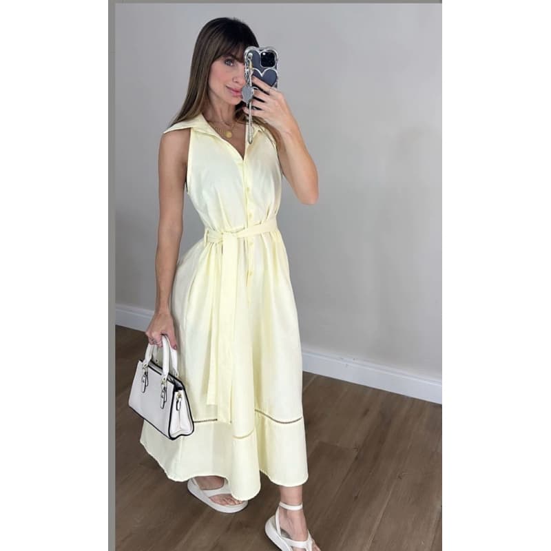 Vestido Chemise midi feminino verão