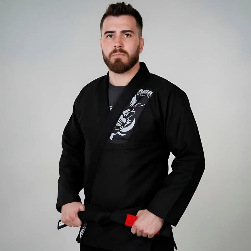 Kimono De Jiu-jitsu Trançado + Faixa Branca Oficial Akira