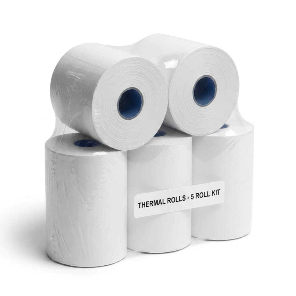 Kit 5 Rolo Etiqueta Logística Couche 100x50 30mts Impressão Transferência Térmica