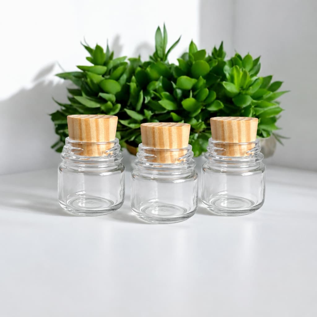 50 Potinhos 40ml com Tampa Madeira PINUS Para Mini Velas Lembrancinhas Festas Casamentos Lindo