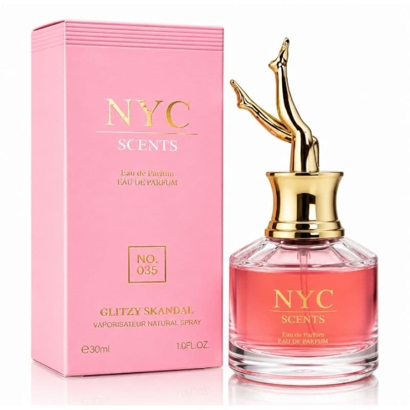 Perfume Feminino NYC Scents Glitzy Skandal No. 035 30ml Eau de Perfume mini Original Alta Fixação perfume miniatura