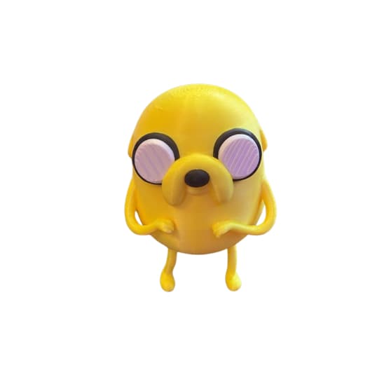 Boneco Jake Hora de Aventura 13cm em Impressão 3D | Colecionável | Decoração Geek