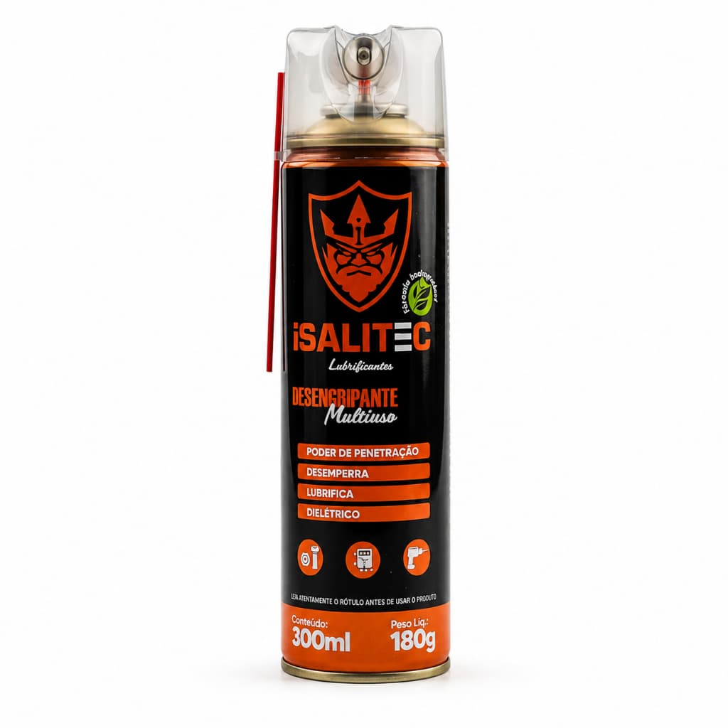 Desingripante Lubrificante Spray Profissional 300ml Isalitec