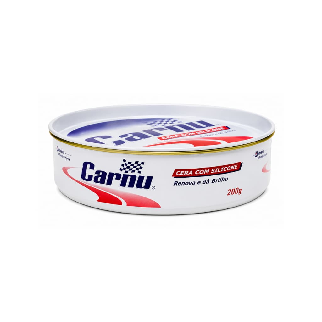 Cera Automotiva Com Silicone Carnu 200g Brilho Proteção