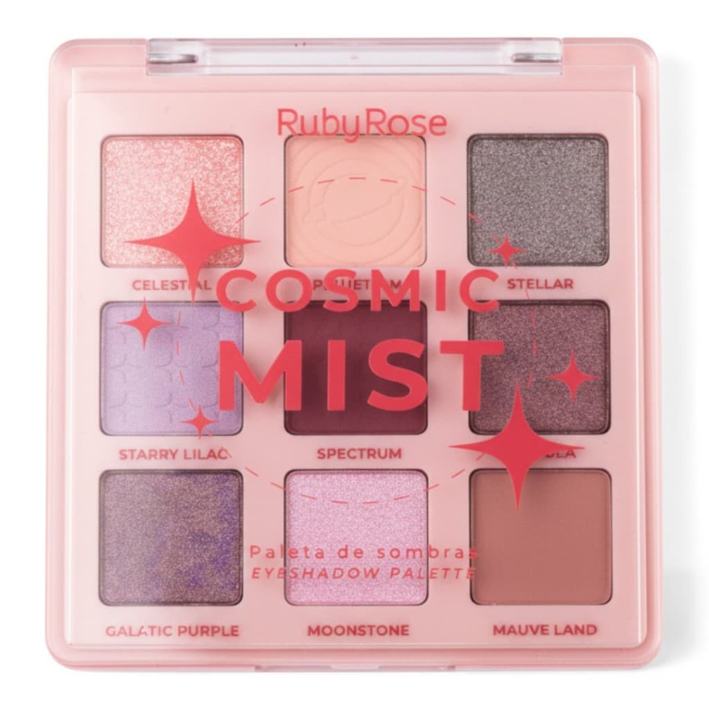 Paleta De Sombras Cosmic Mist - HBE2204 - Ruby Rose