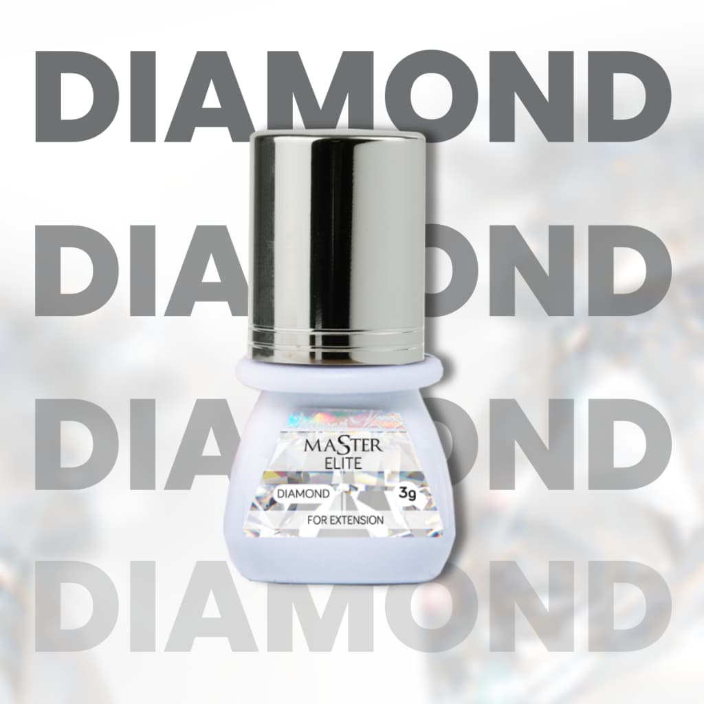 Cola para Extensão de Cílios Elite Master Diamond 3ml Transparente Secagem 1 a 1,5s Pro