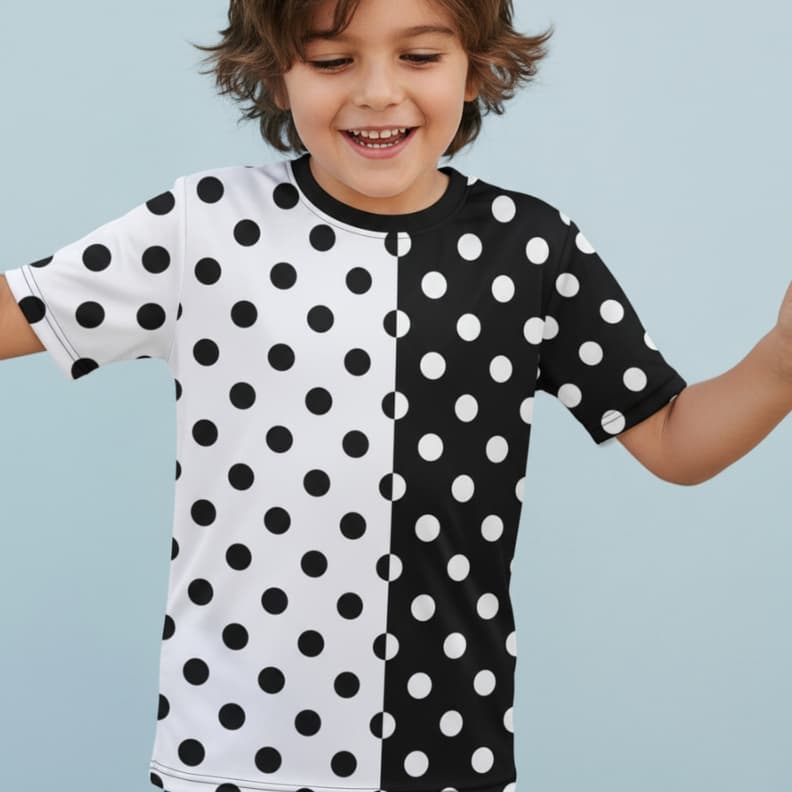 Camisa de Bolinha Flash Black Rock Unissex Infantil Camiseta Infantil de Bolinha