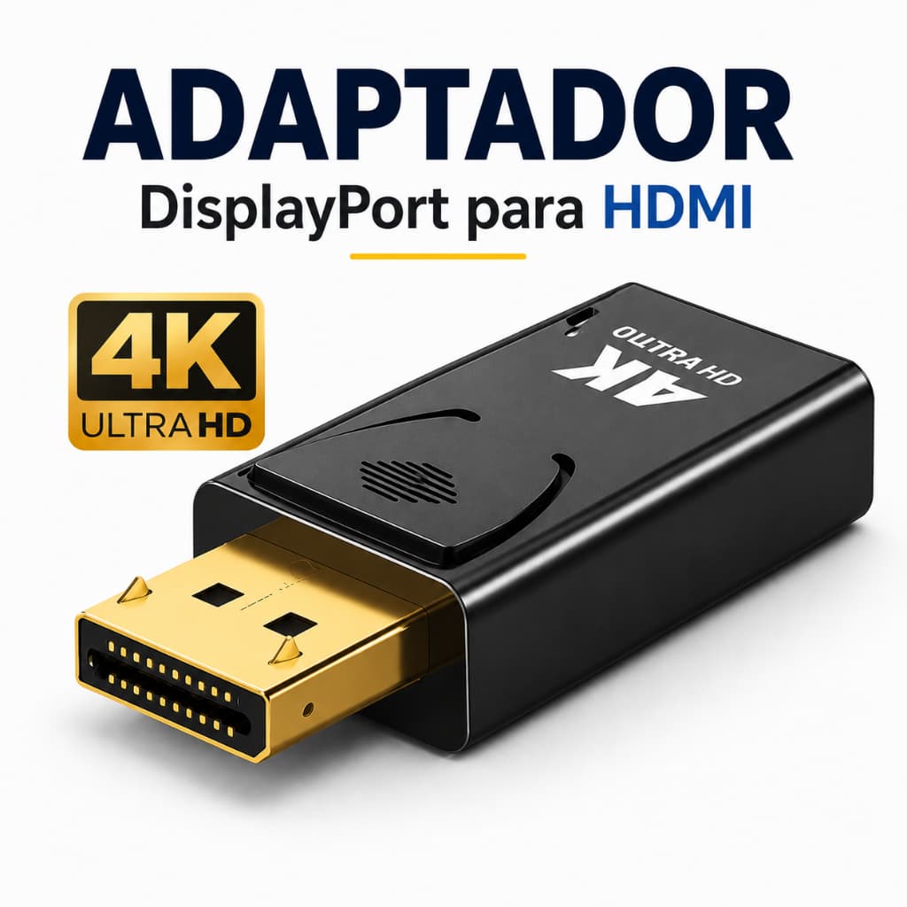 Adaptador DisplayPort HDMI Conversor DP HDMI 4K Monitor Notebook PC