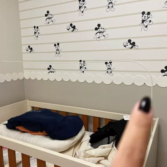 Rodameio Infantil Bolinhas 3D Autocolante Rolo Decorativo Parede Quarto Bebê Sem Sujeira