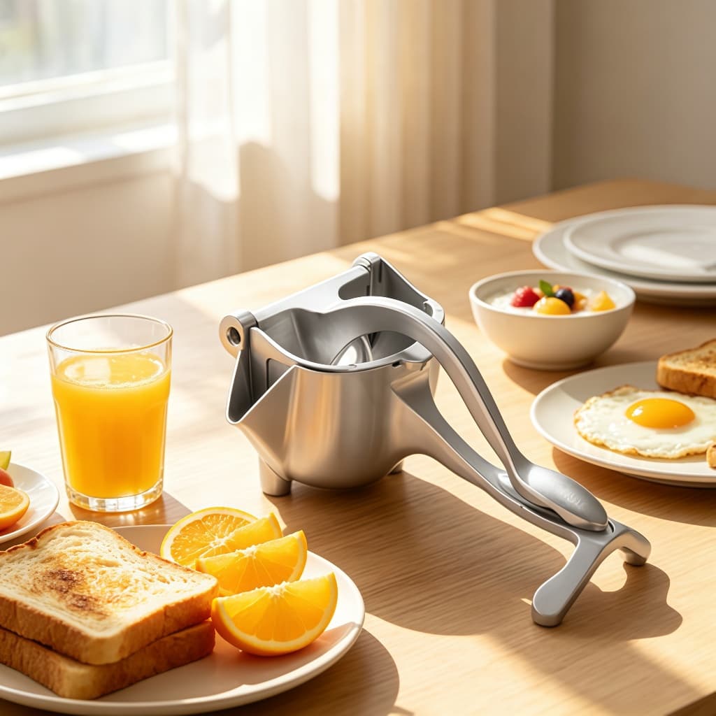 Espremedor Manual Citros Limão Laranja Suco Natural – Utensílio para Cozinha Gourmet Com Alça Confortável