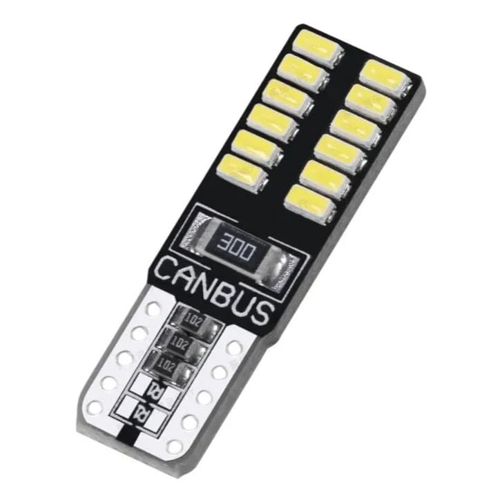 Lâmpada Ultra Led Premium 5w T10 24 Leds 12v Super Branca