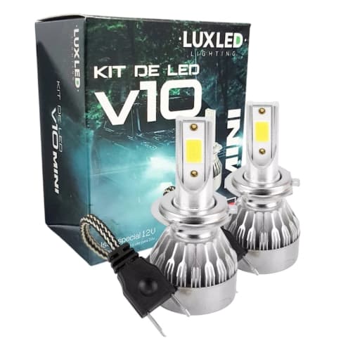 Kit Lâmpadas Ultra LED V10 20000 Lumens 30w Encaixe H7