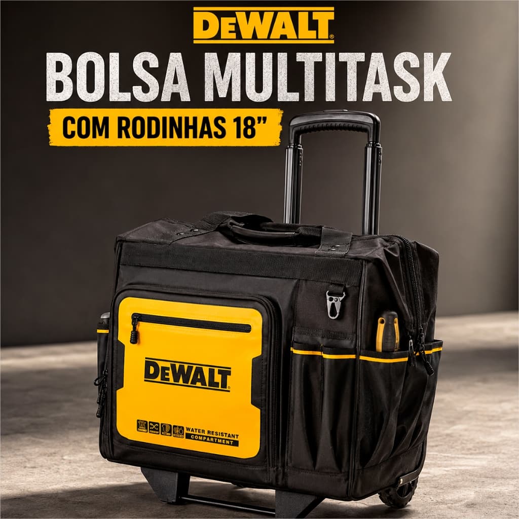 Mala de Ferramentas Com Rodinhas Maleta de Ferramentas  Bolsa de Ferramentas DeWALT Multitask
