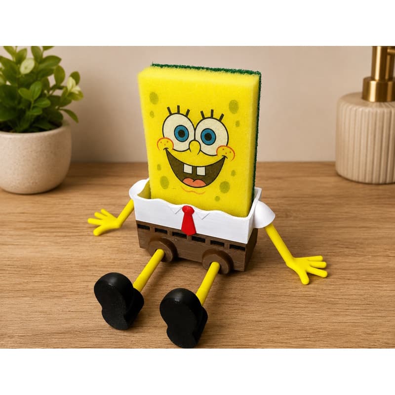 Porta esponja Bob Esponja Divertido – Ideal para Cozinha e Banheiro