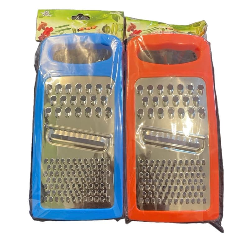 Ralador 1 Faces Inox 3 em 1 Com Coletor de  Legumes Sortido