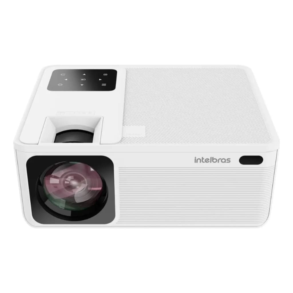 Projetor Intelbras PFL5211 Full HD 1080p LED 5200 Lúmens Wi-Fi Bluetooth 3 HDMI Home Cinema Multimídia