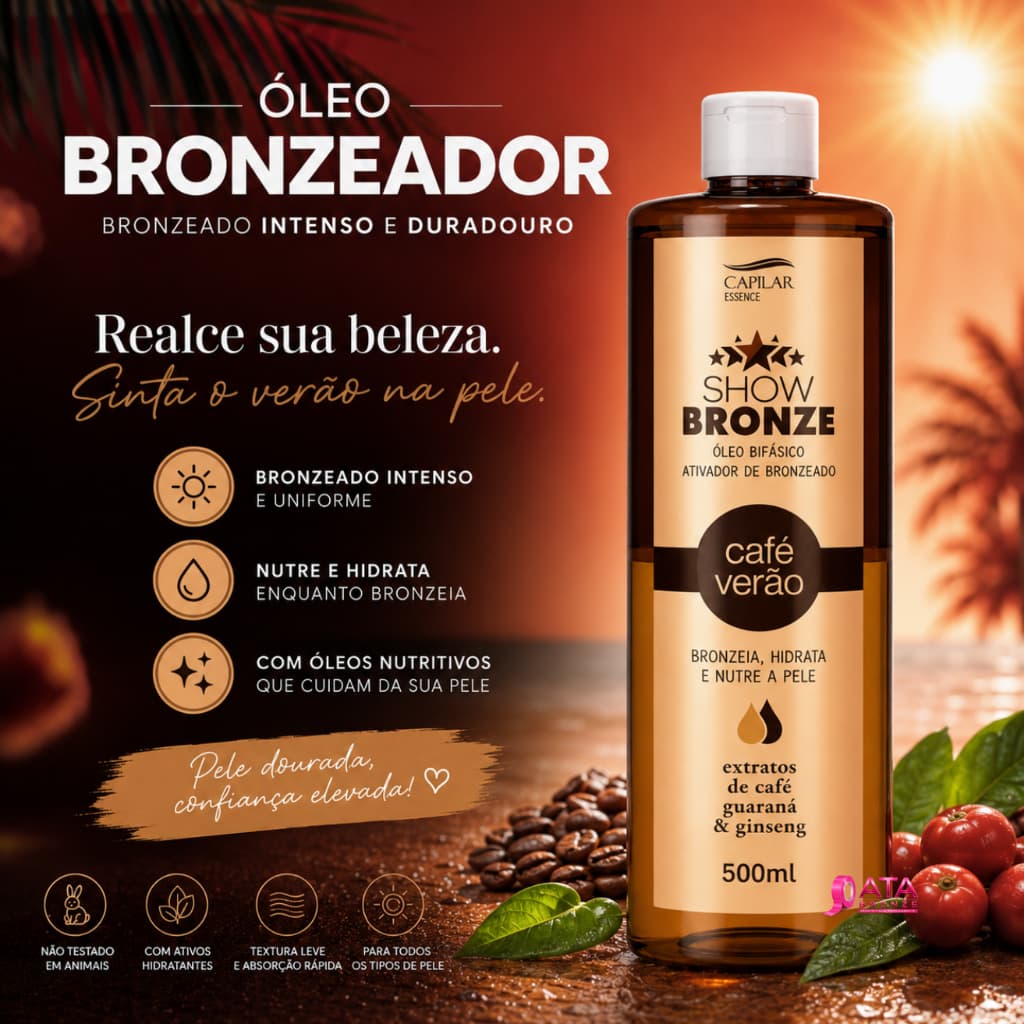 ÓLEO ATIVADOR CAFÉ VERÃO 500ml - CAPILAR ESSÊNCIA