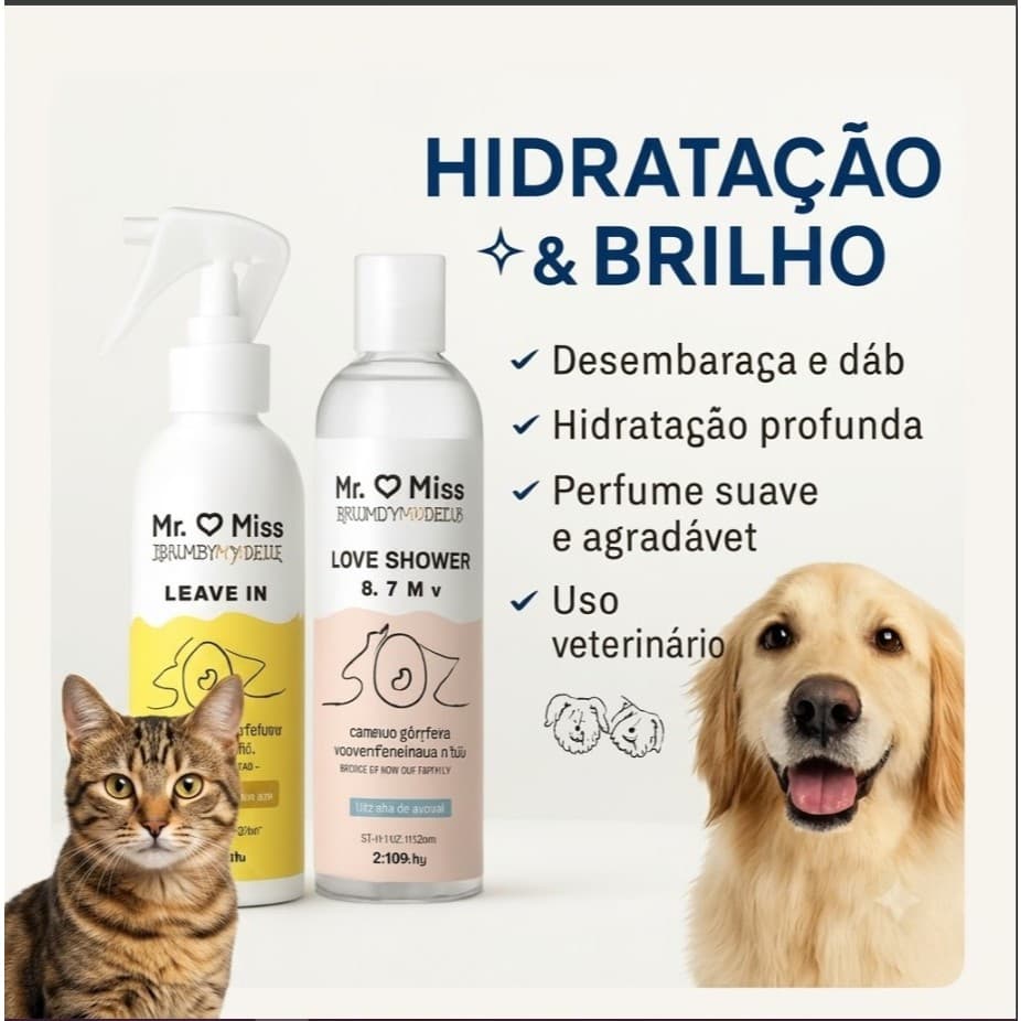 kit 02  Pet Desembaraçador de Pelos 240ml ,+  Shampoo e condicionador 500 ml gato e cachorro super cheiroso caes e gatos