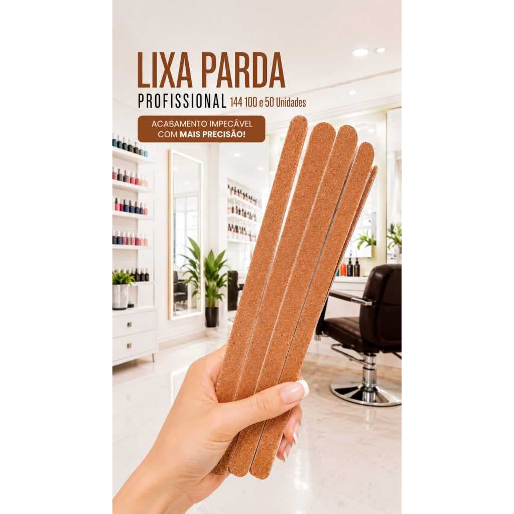 Lixa De Unha Parda Extra 16 cm  Manicure Pedicure Profissional Salão de Beleza Spa Clinicas de Estetica 1000 Unidades