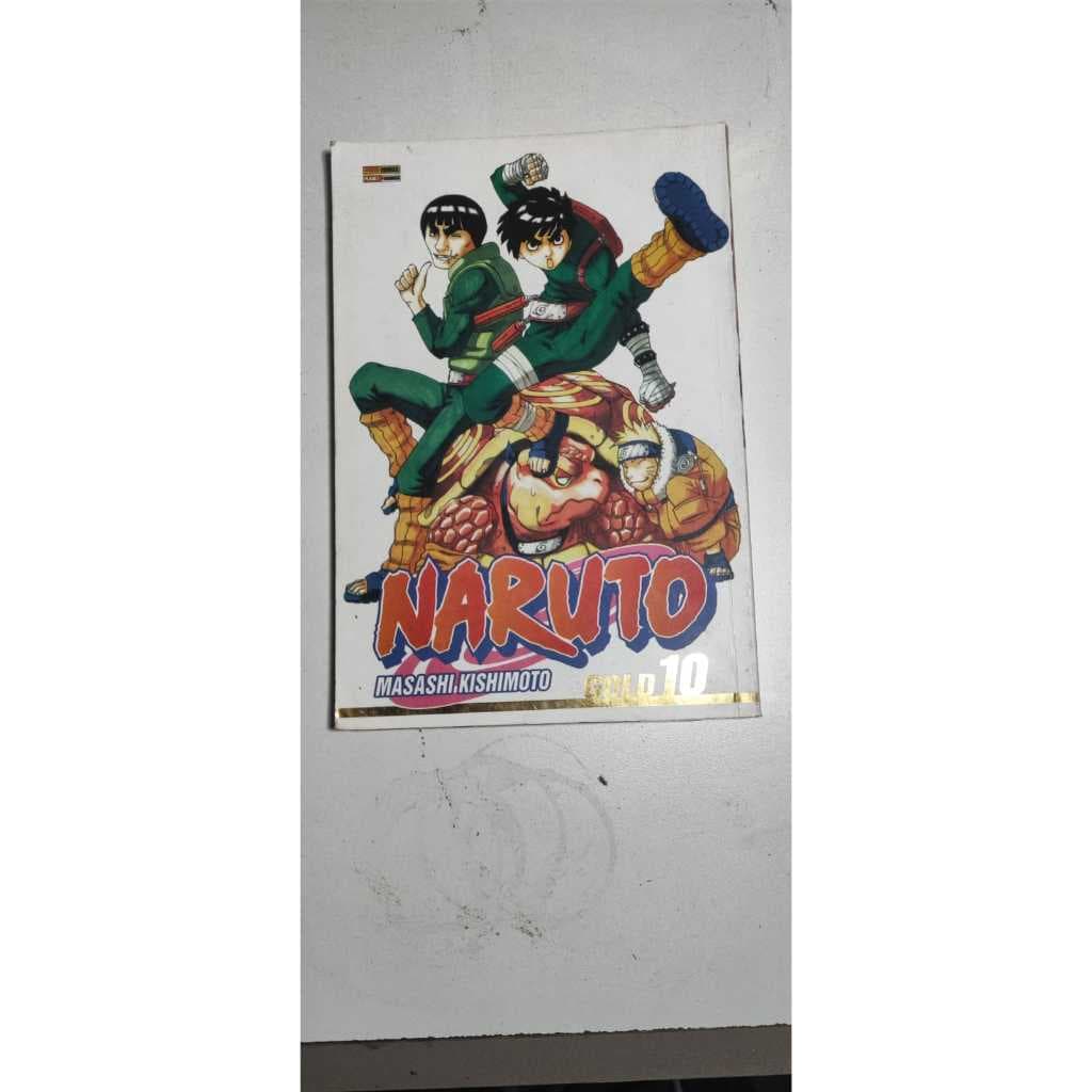 Manga Naruto Volume 10 Masashi Kishimoto Panini Shonen Jump Usado Colecionador Anime HQ Quadrinhos