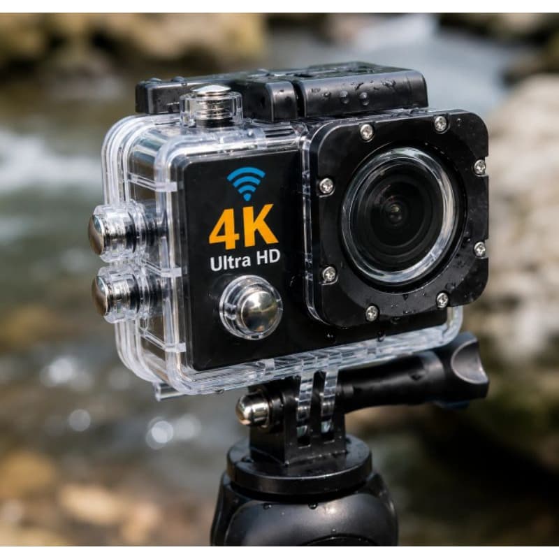 Camera de Esportes e Acao 4k Full Hd a Prova D’Agua Wifi Tipo Go Pro