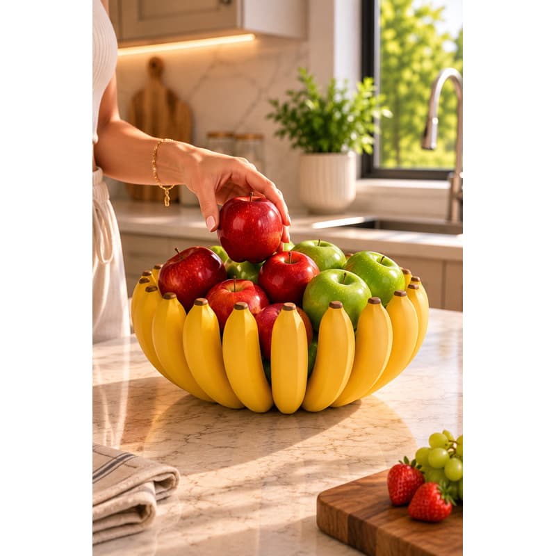 Fruteira Tigela de Banana Fofa | Porta Frutas Moderno