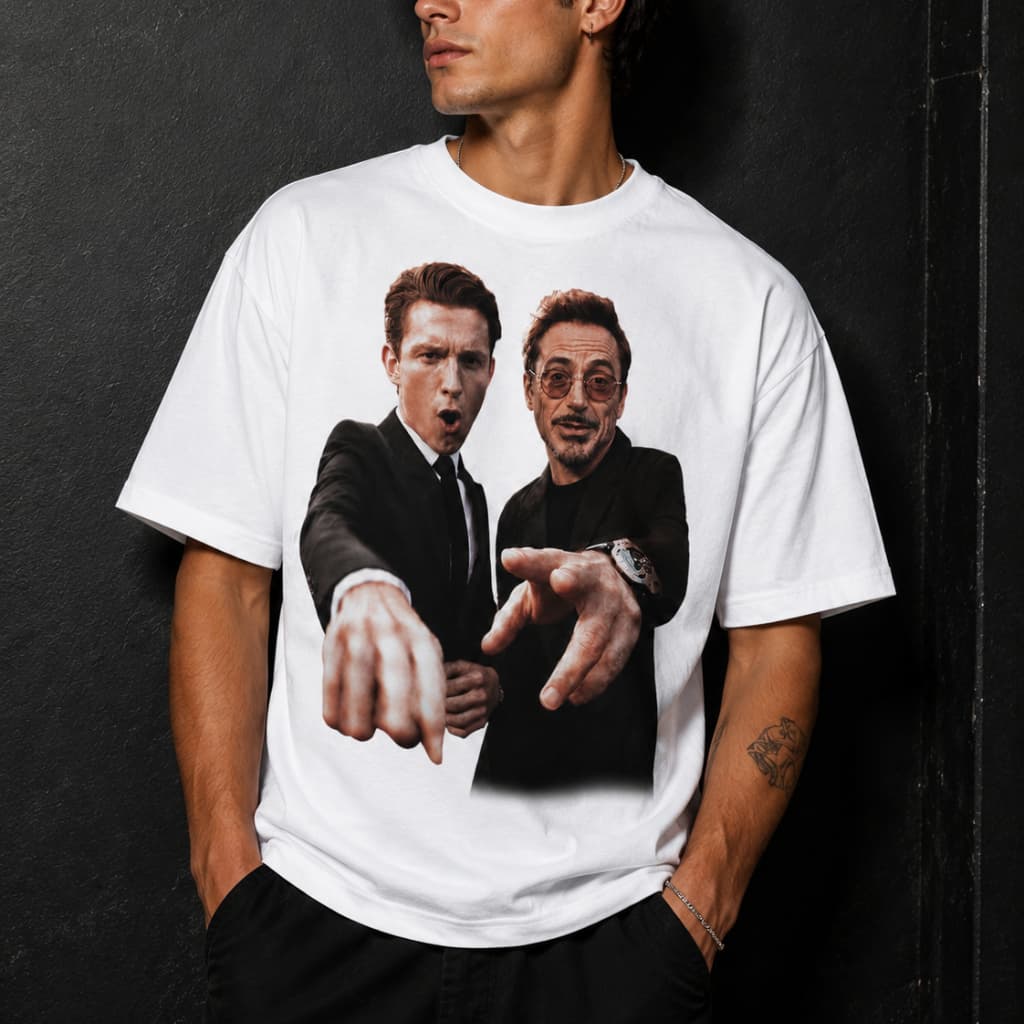 Camiseta Ferro Homem e Camiseta Aranha Camiseta Estampada Camiseta Masculina Geek Premium