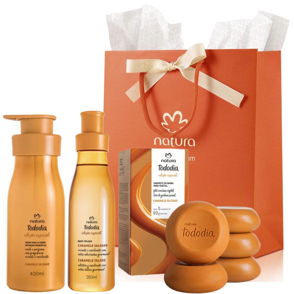 Kit Natura Tododia Caramelo Salgado (ORIGINAL E LACRADO)