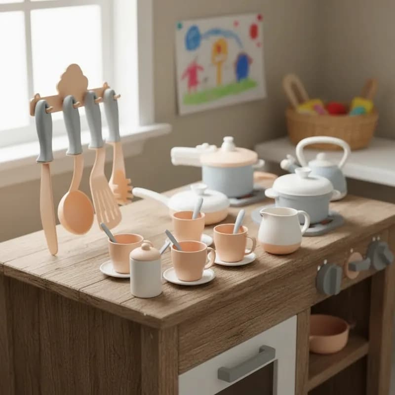 Brinquedo Jogo Kit Chá Café Cozinha Infantil Completo Montessori Pedagógico